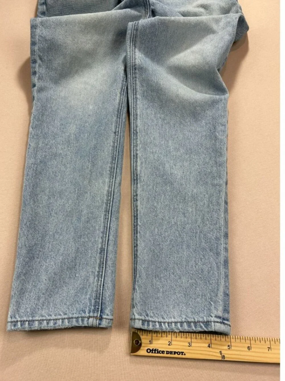 American Eagle Jeans Womens Size 0 Blue Denim Mid Rise Strigid MOM Stretch - Picture 14 of 14